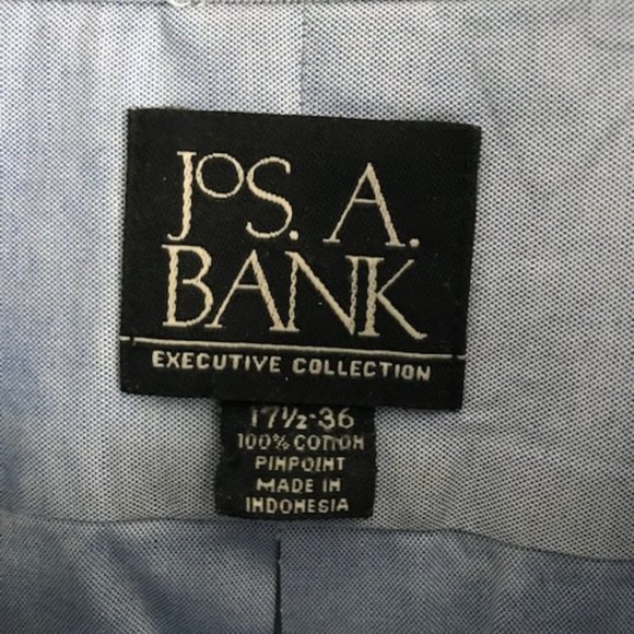 Jos. A. Bank Executive Collection Men's LS Button Down Shirt Size 17.5" X 36" - Picture 2 of 6